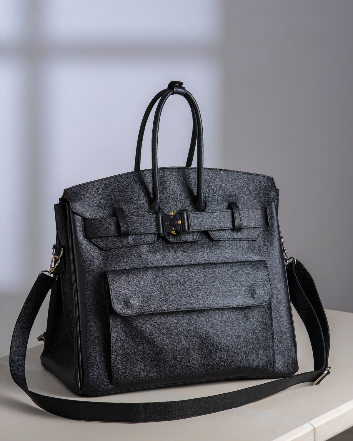 Taji Structured Leather Carryall