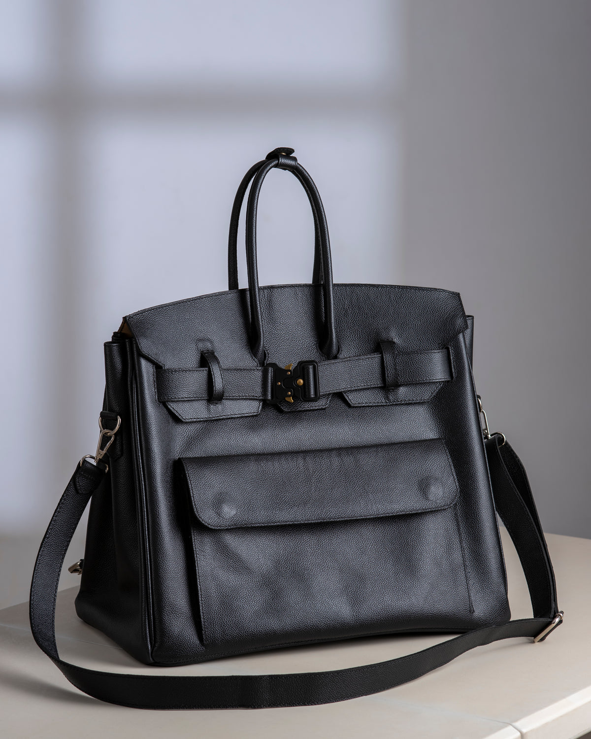 Taji Structured Leather Carryall