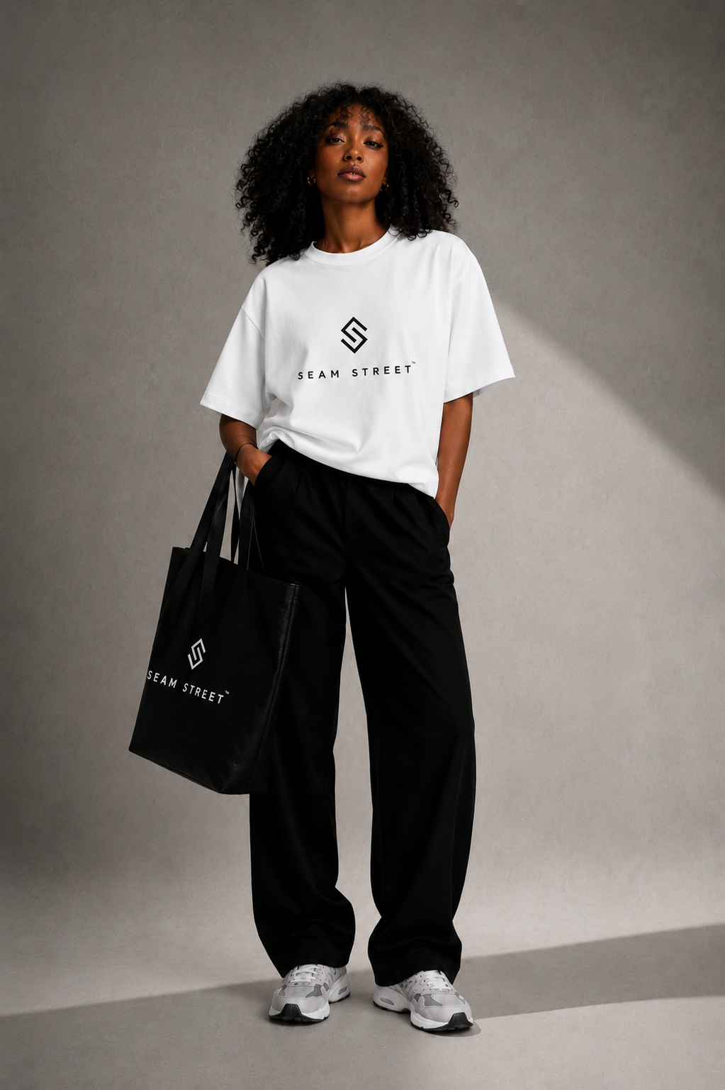 Seam Sreet Signature Heavyweight Tee — White (Coming Soon)