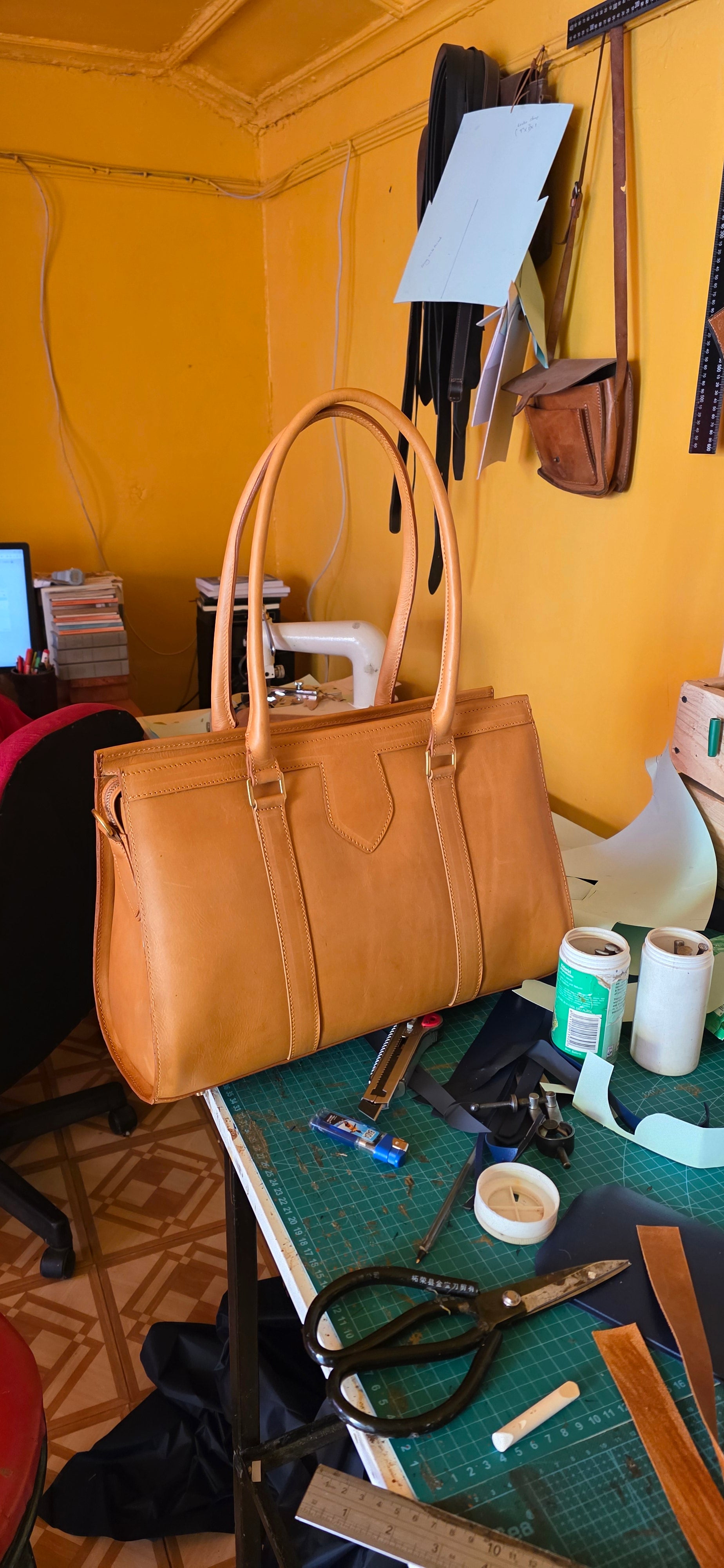 Solana Tan Leather Handbag