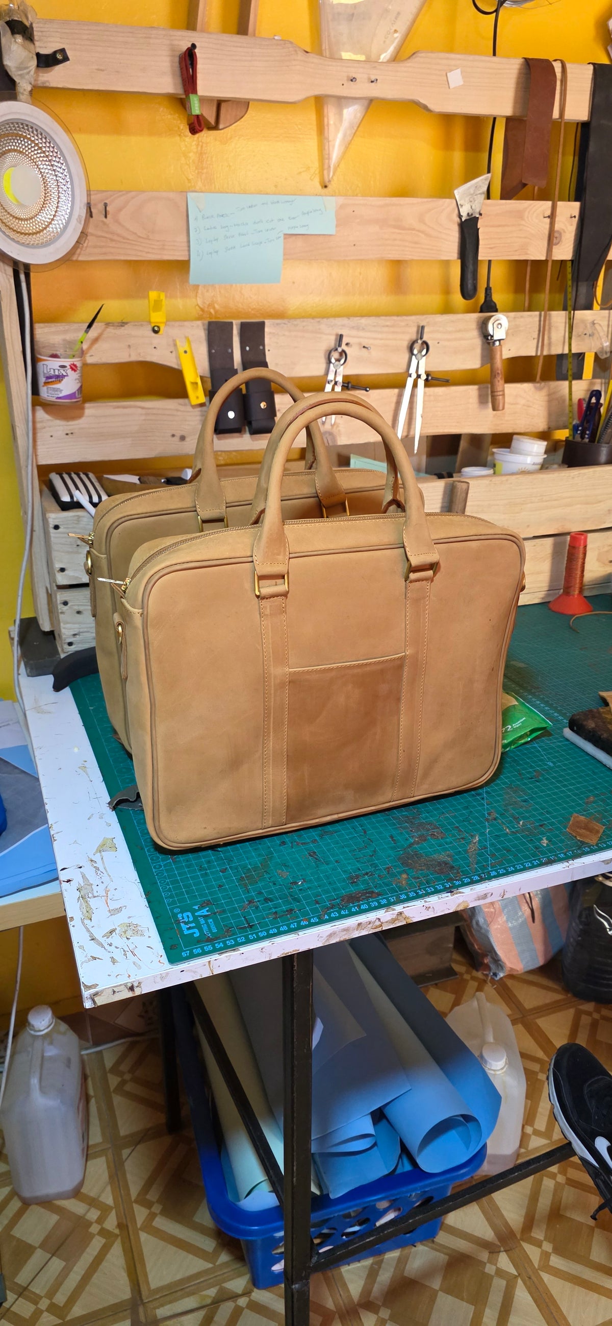 Paves Leather Briefcase