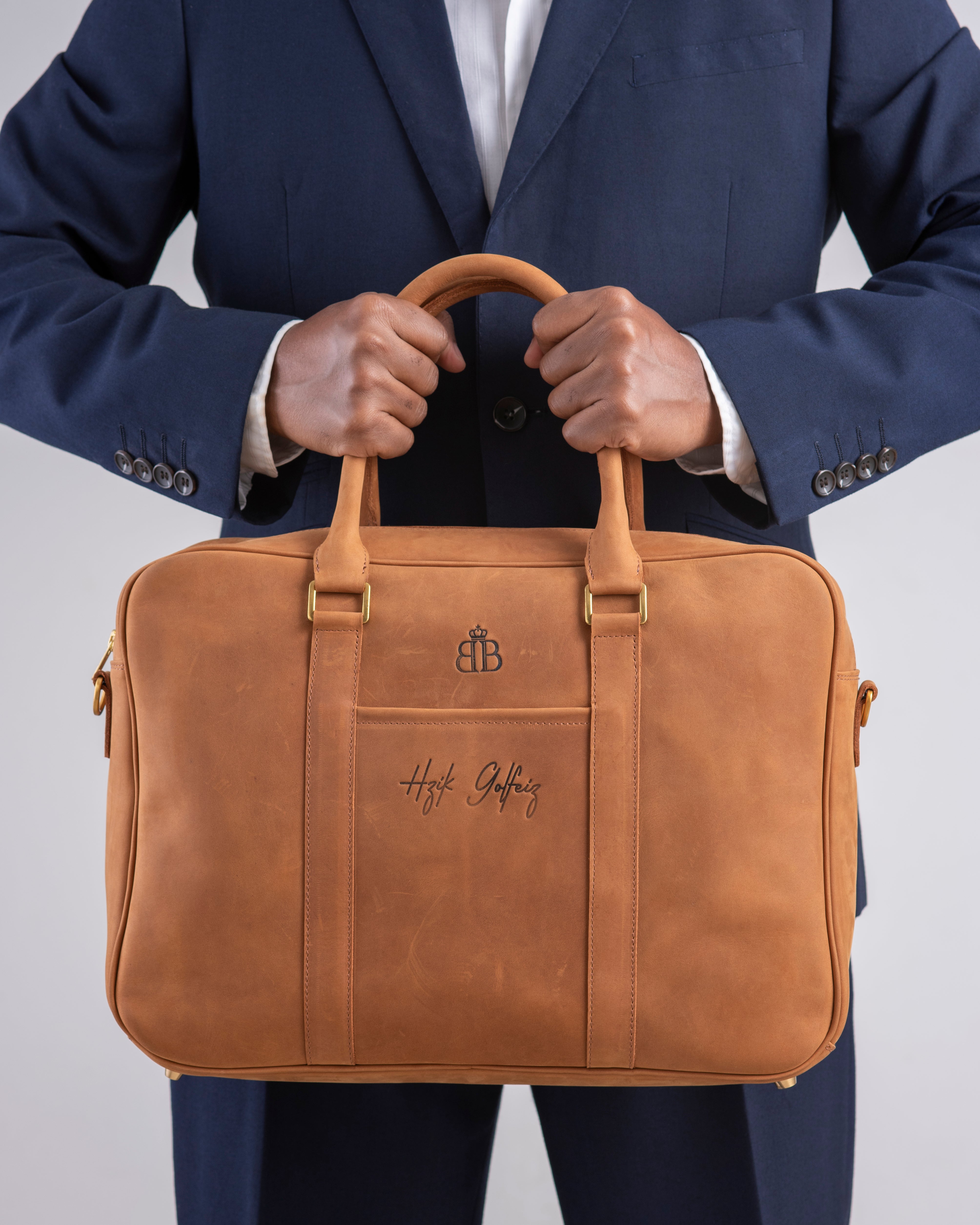 Paves Leather Briefcase