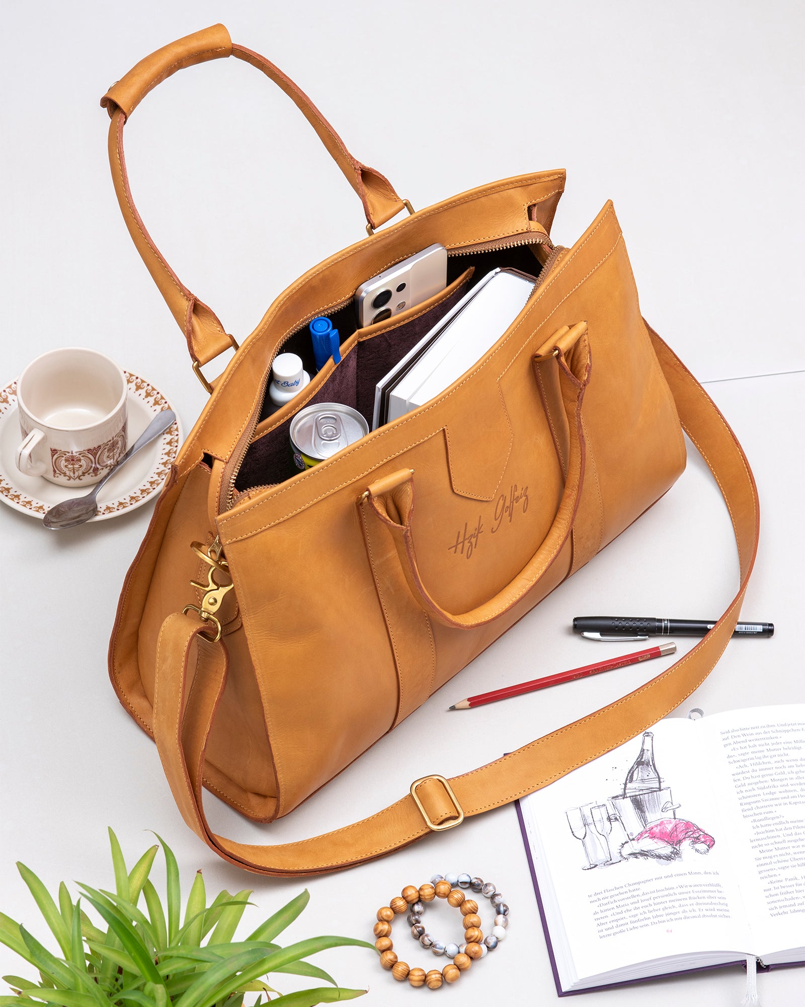 Solana Tan Leather Handbag