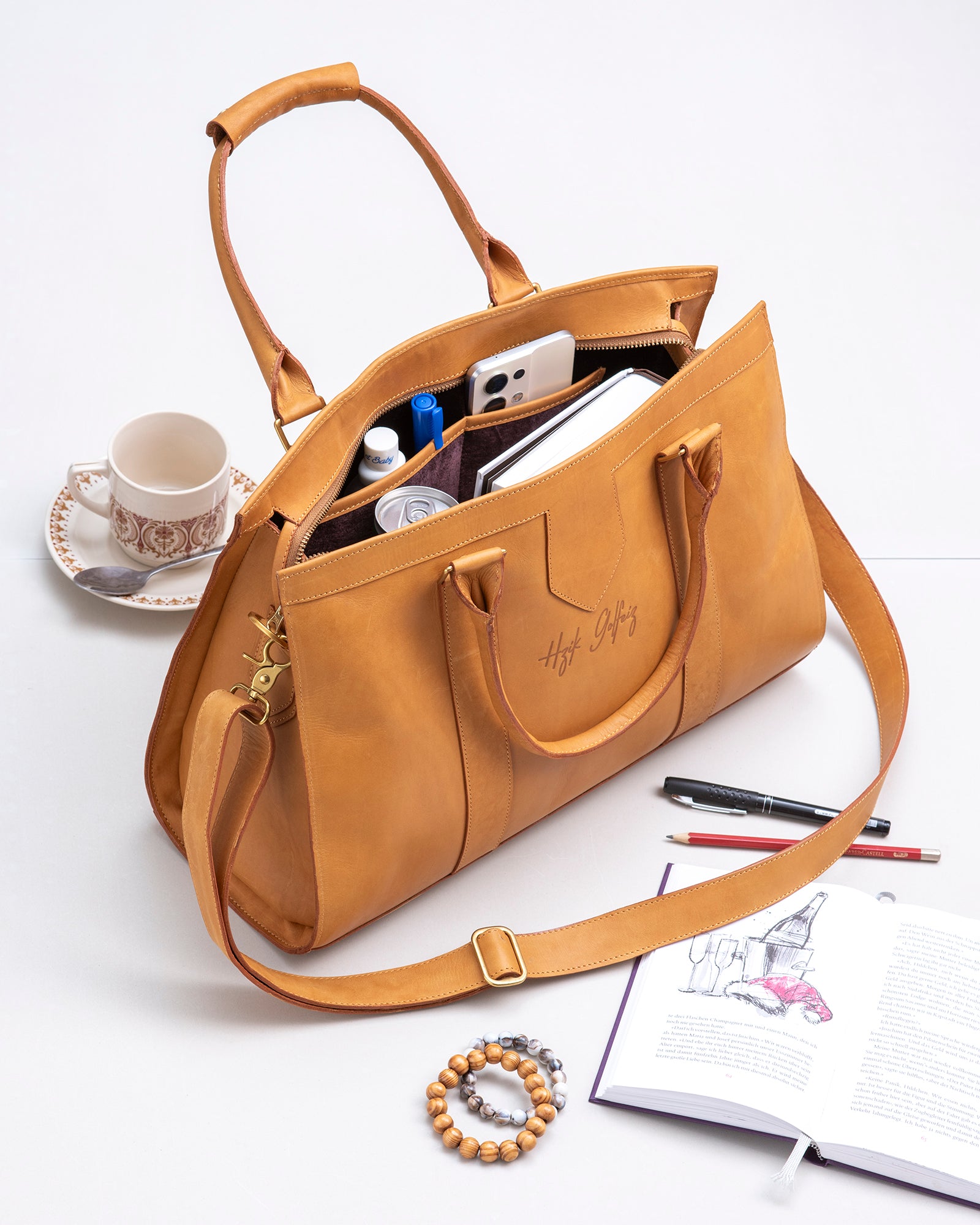 Solana Tan Leather Handbag