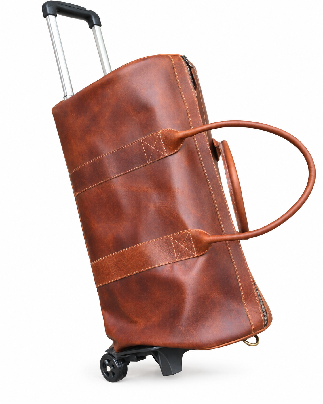 Roller Leather Duffel Bag