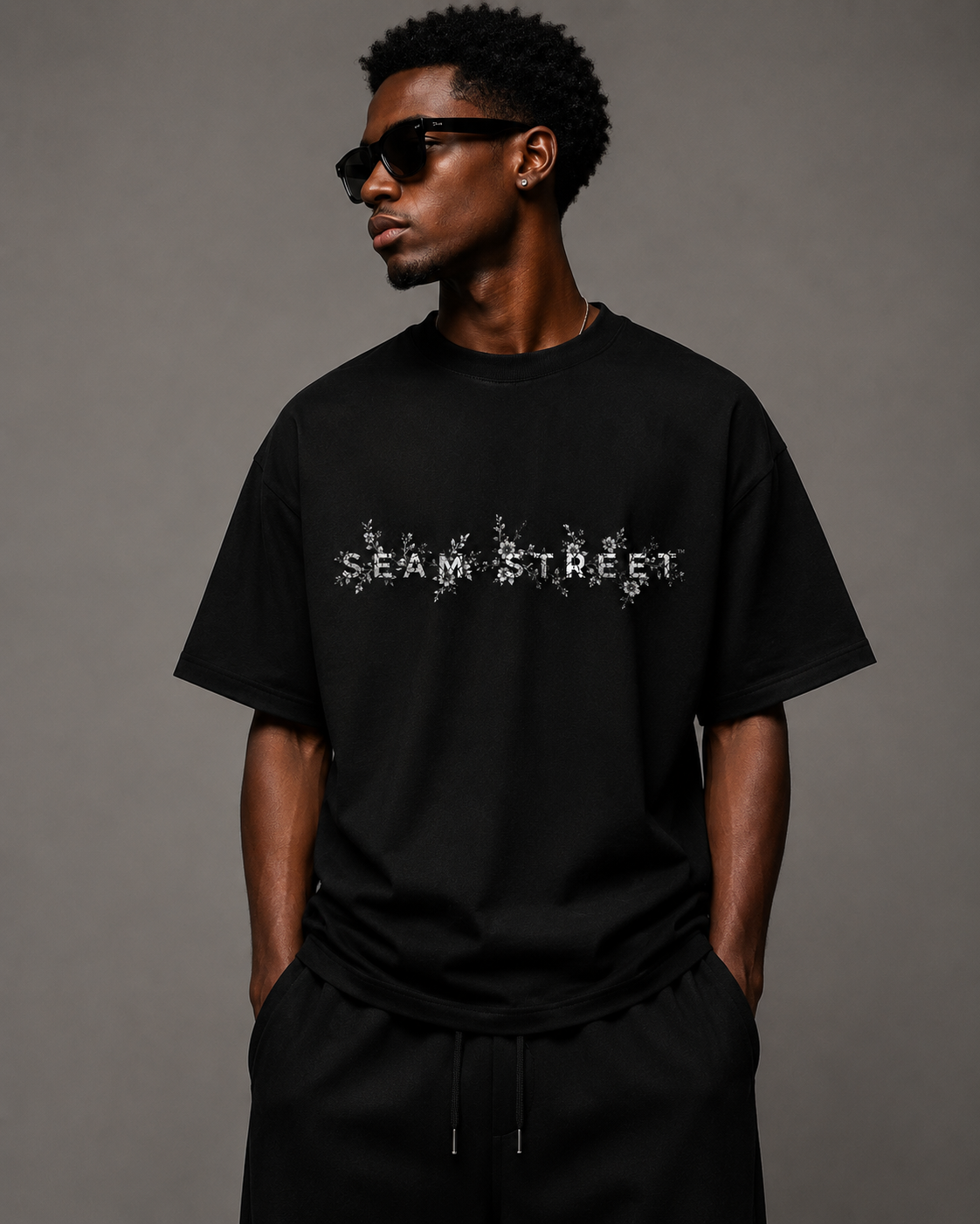 Seam Street™ Floral Signature Tee —  (Coming Soon)
